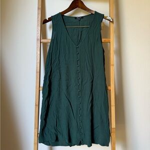 Madewell Green Sleeveless Dress